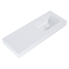 Elita DIMPLE Umywalka 120 PRAWA (60+60) ścienna MARMUR WHITE MATT 168876 / RE041202025290